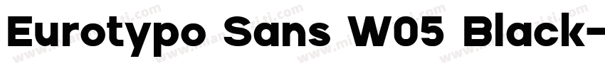 Eurotypo Sans W05 Black字体转换